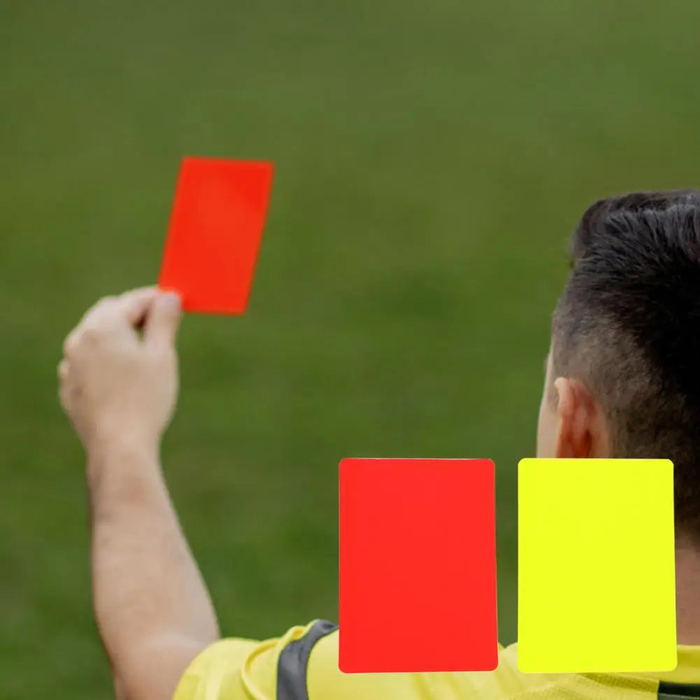 Football Referee Red and Yellow Cards