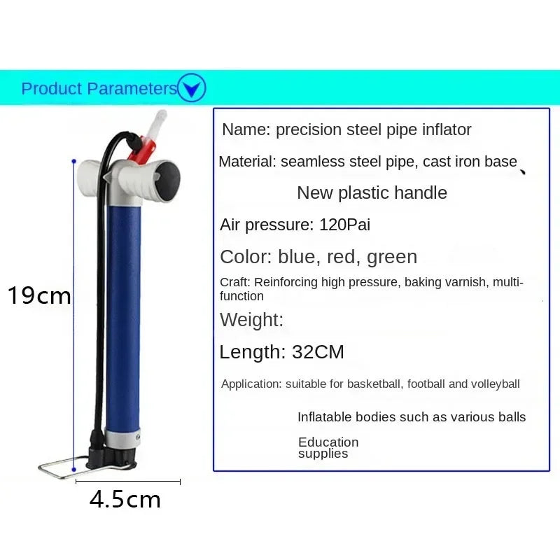 Bicycle Style Football Pump