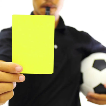 Football Referee Red and Yellow Cards