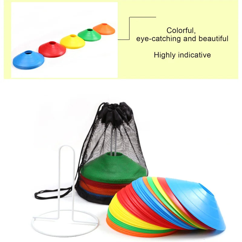 Football Training Cones with Holder and Bag