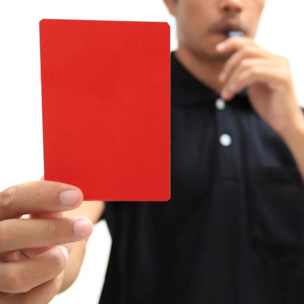 Football Referee Red and Yellow Cards